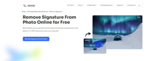 How to Remove Signature from Photo Online with Free Watermark Remover